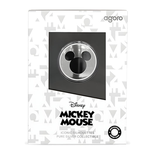 AGORO - Disney - Iconic Silhouettes - Mickey Mouse - Silver 1/2 oz