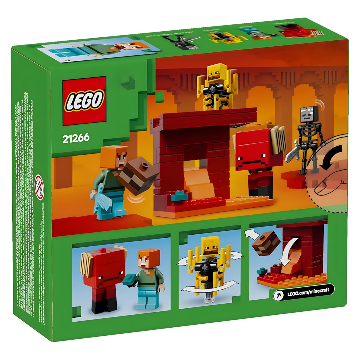 LEGO Minecraft 21266 - Das Lava-Duell im Nether