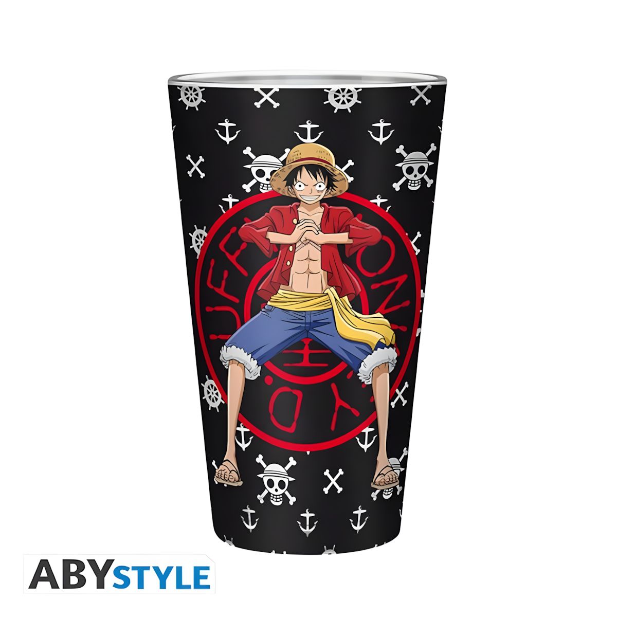 One Piece Large Glass - Luffy