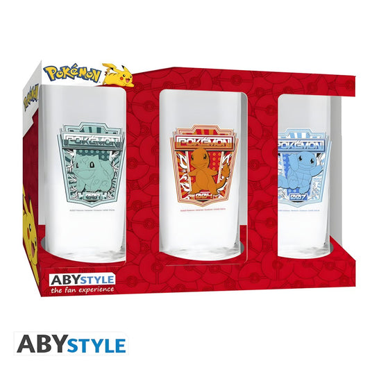 Pokémon - Set mit 3 Gläsern