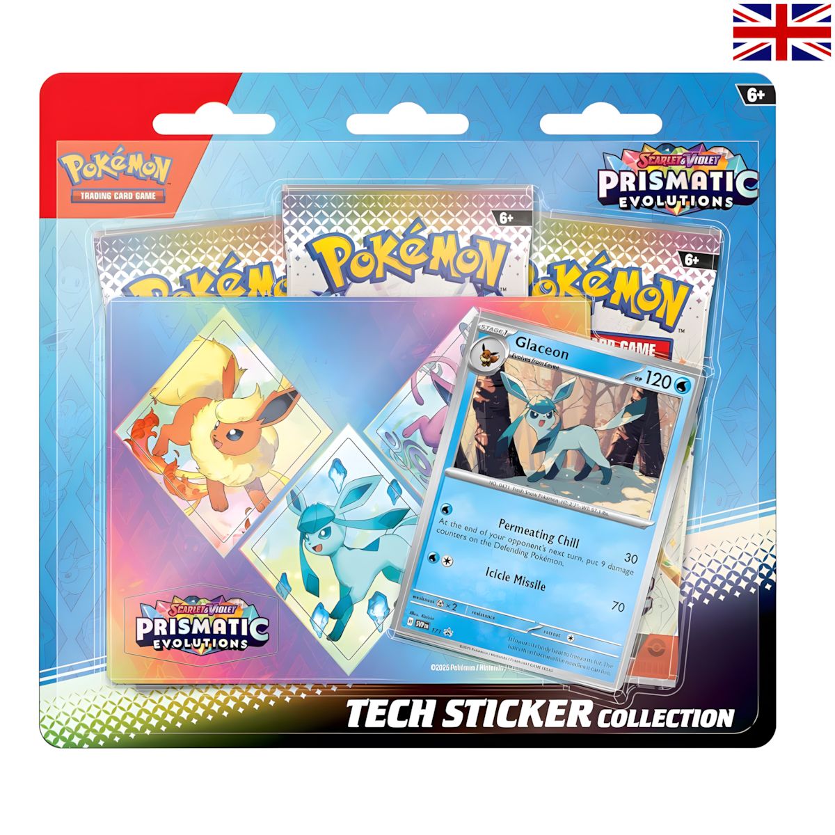 Prismatic Evolutions Tech Sticker Collection