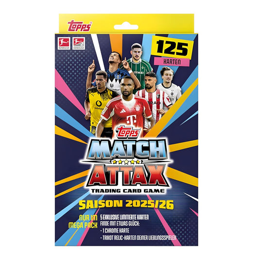 Topps Bundesliga Match Attax Trading Cards 2025/26 Mega Pack