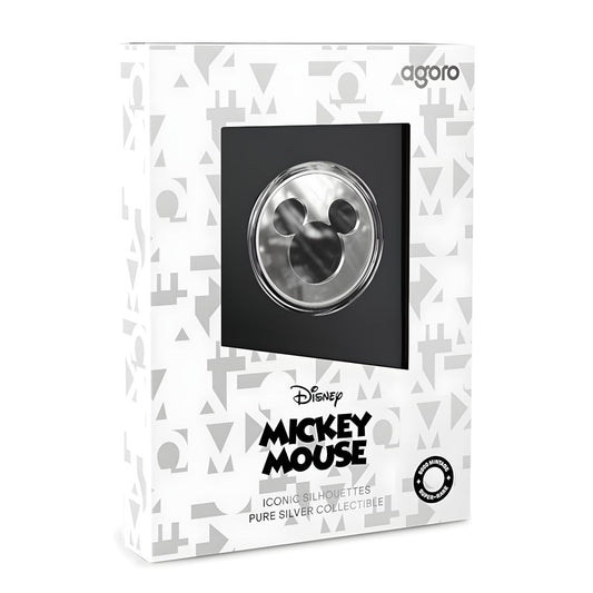 AGORO - Disney - Iconic Silhouettes - Mickey Mouse - Silver 1/2 oz