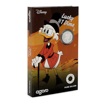 AGORO - Disney - Ducktales - Dagobert Duck Geluksdubbeltje - Zilver 3g