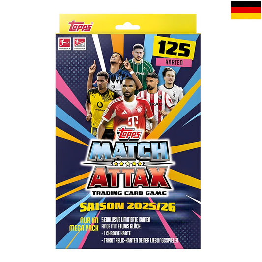 Topps Bundesliga Match Attax Trading Cards 2025/26 Mega Pack