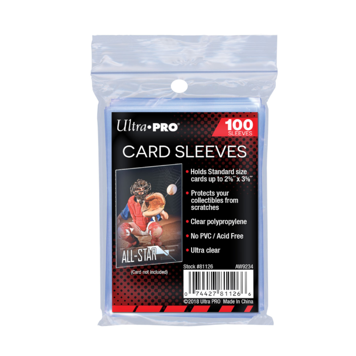 Ultra PRO 100 Card Sleeves Regular Soft Sleeves